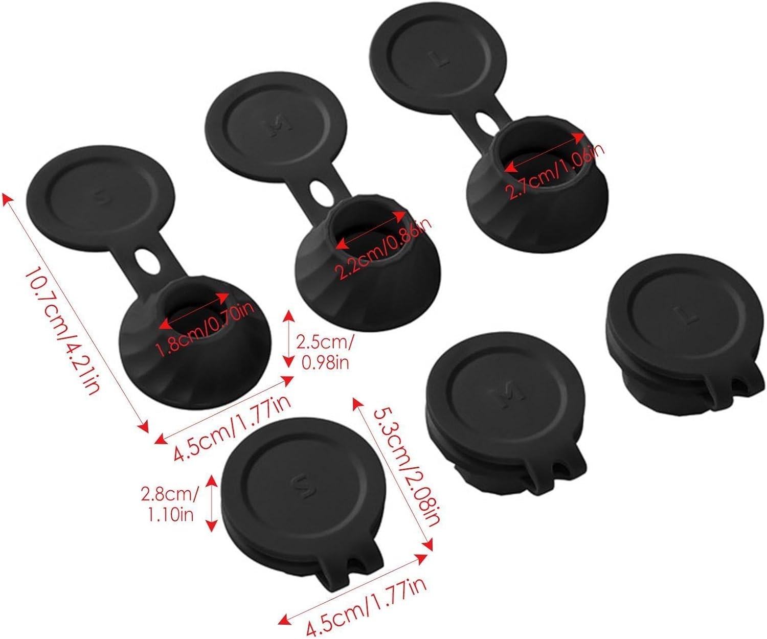 Inverted Caps Flipping Bottle Set - 6Pcs Liquid Extraction Cap Kit