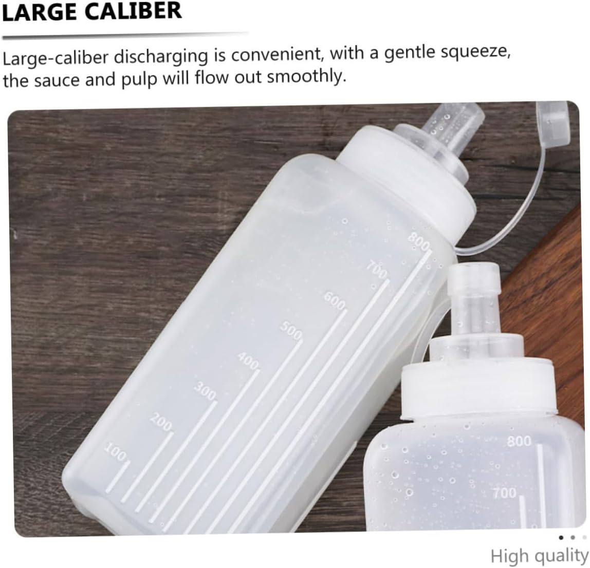 CIYODO Condiment Squeeze Bottles for Kitchen Picnic Use