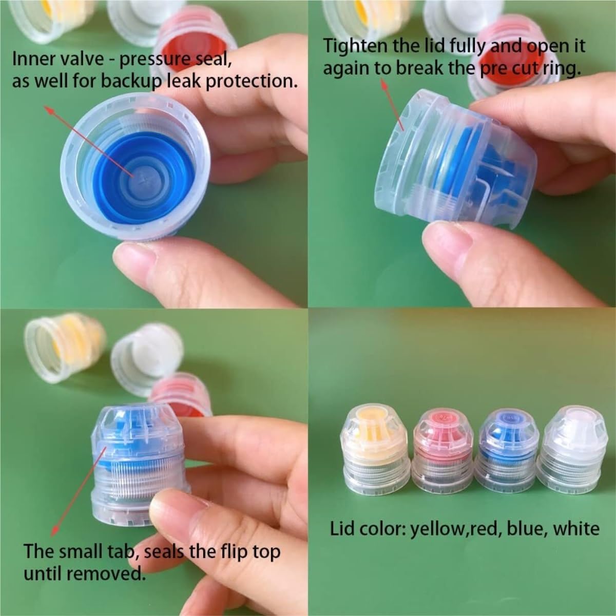 KLEYE 6-Pack Yellow Condiment Squeeze Bottles