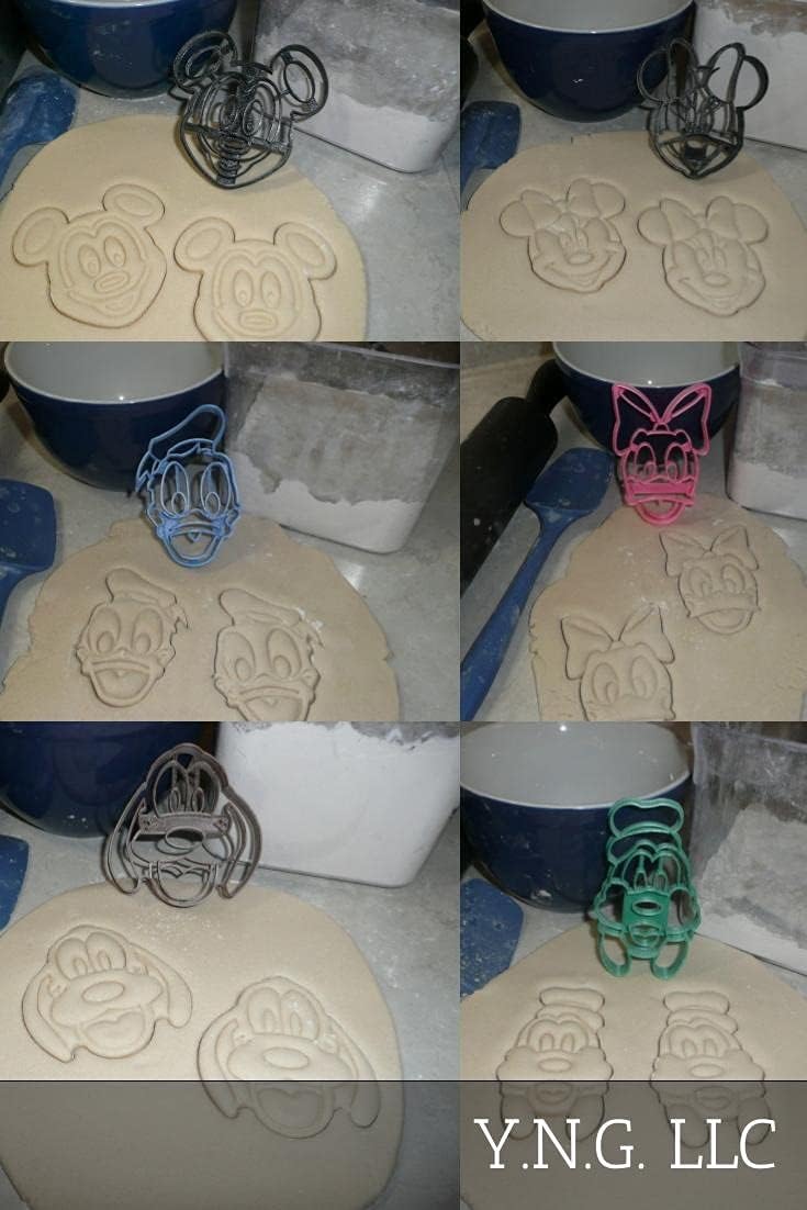 Themed Magical Mouse and Friends Face Cookie Cutters Set of 6