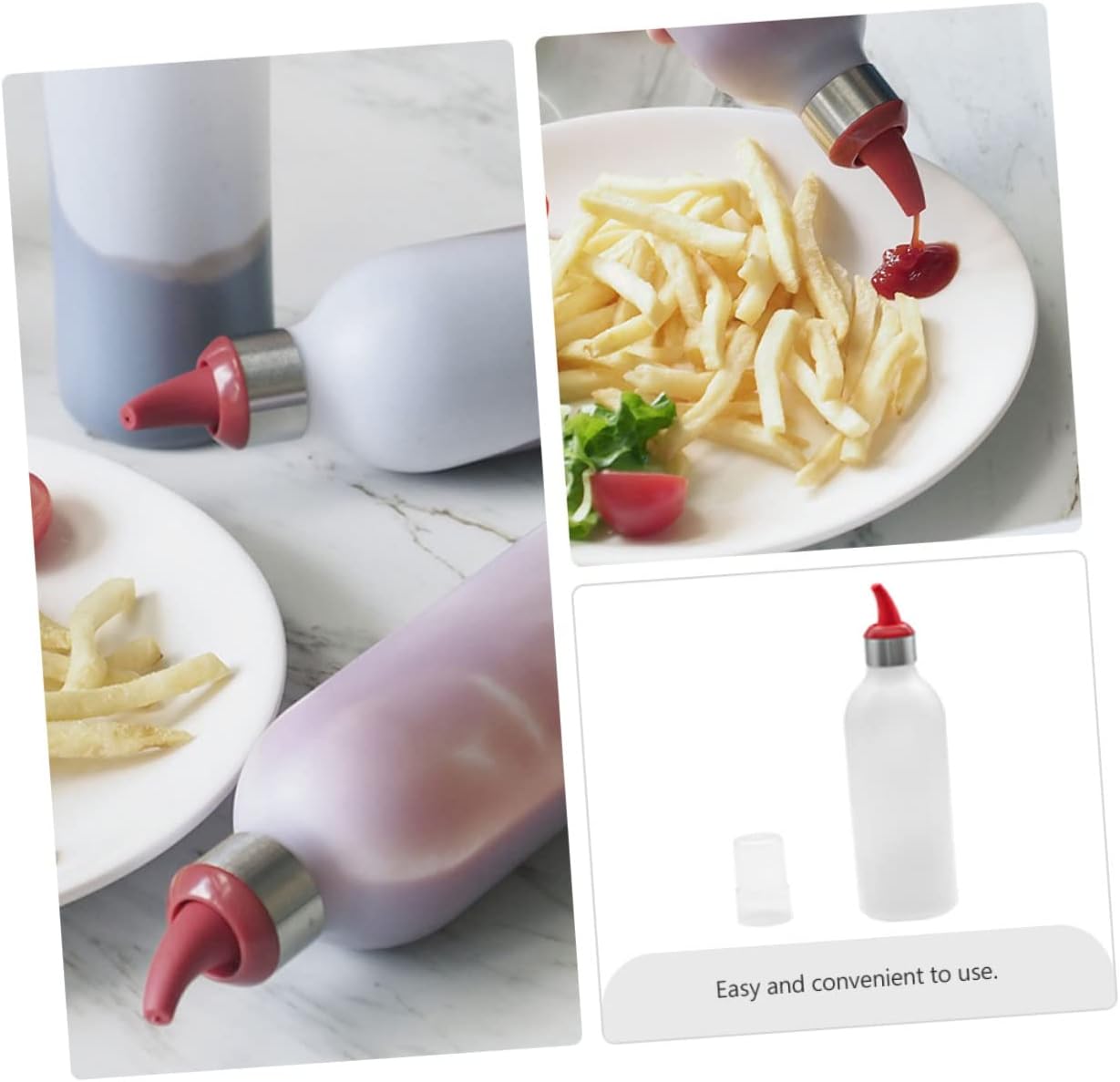 450ML Red Icing Squeeze Bottle for Kitchen