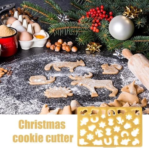 Integrated Cookie Cutter - 22 Festive Shapes No Chilling Needed Yellow