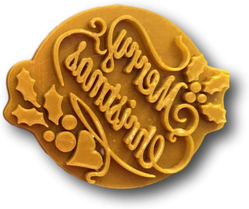 Merry Christmas Fondant Embosser Stamp Cookie Cutter