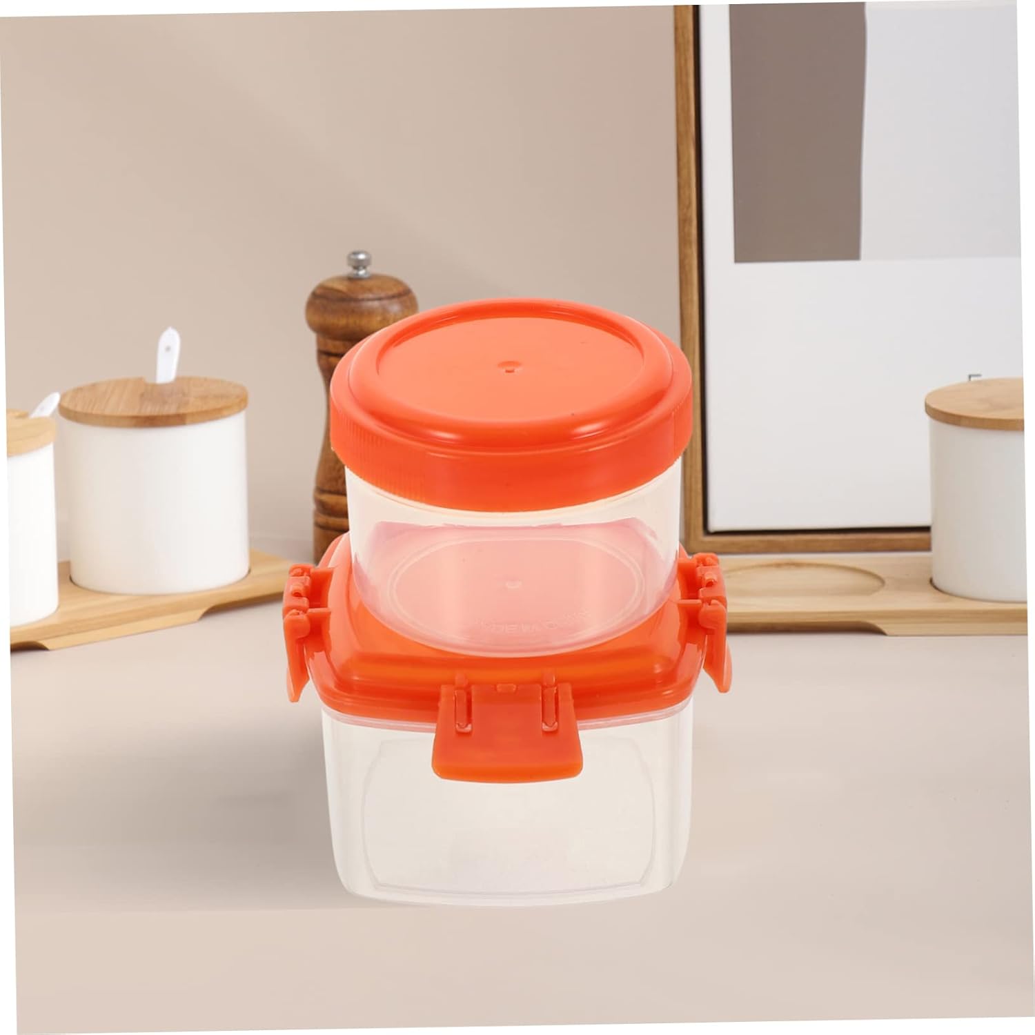 Cabilock Sauce Cup Portable Condiment Container Set