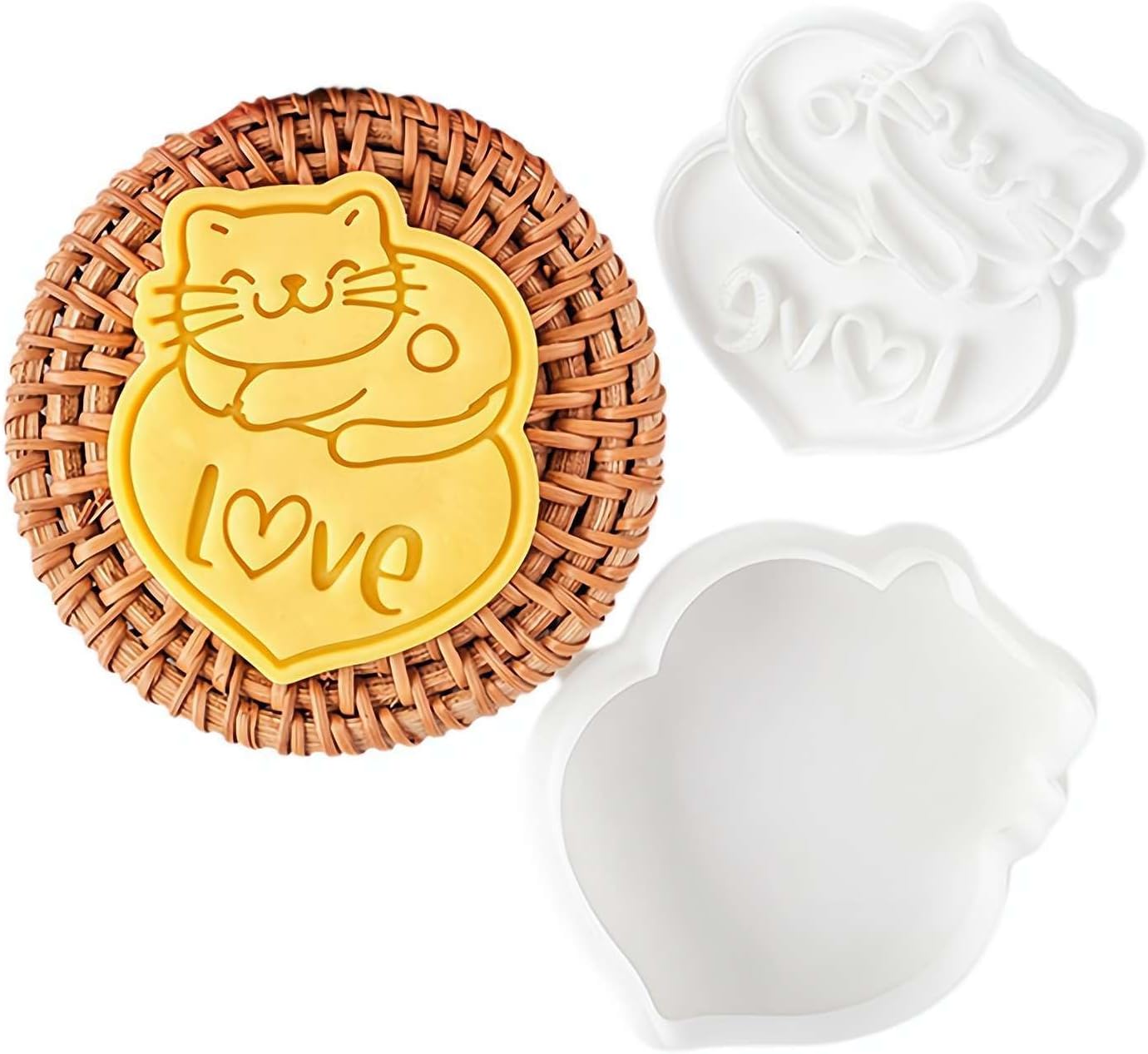 3D Cat Cookie Cutter Set for Baking Fun