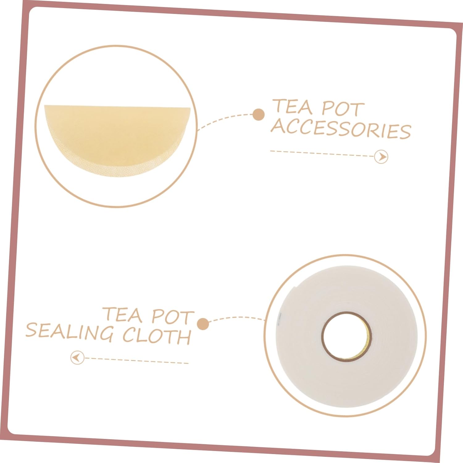VOSAREA 2 Set Tea Can Lids Seal Fabric Jars Covers