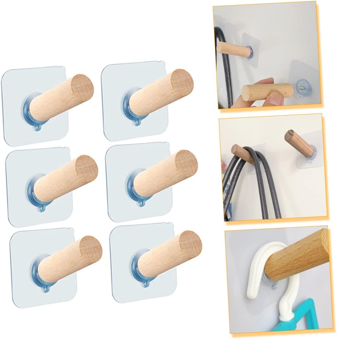 KITANDOVE 6pcs Utility Hooks Heavy Duty