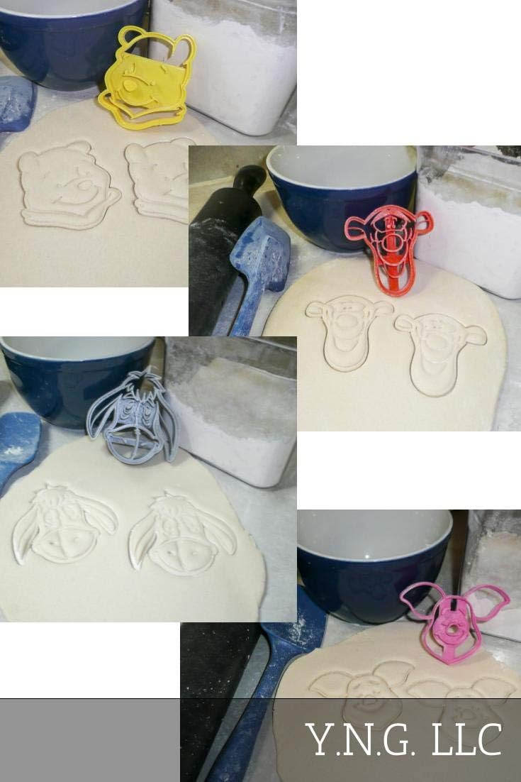 YNGLLC Winnie The Pooh Themed Cookie Cutters Set of 4 1