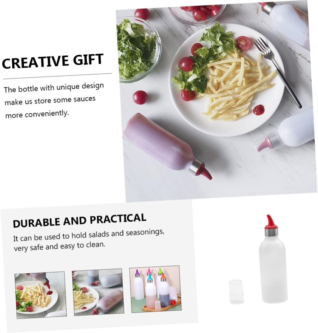 450ML Red Icing Squeeze Bottle for Kitchen