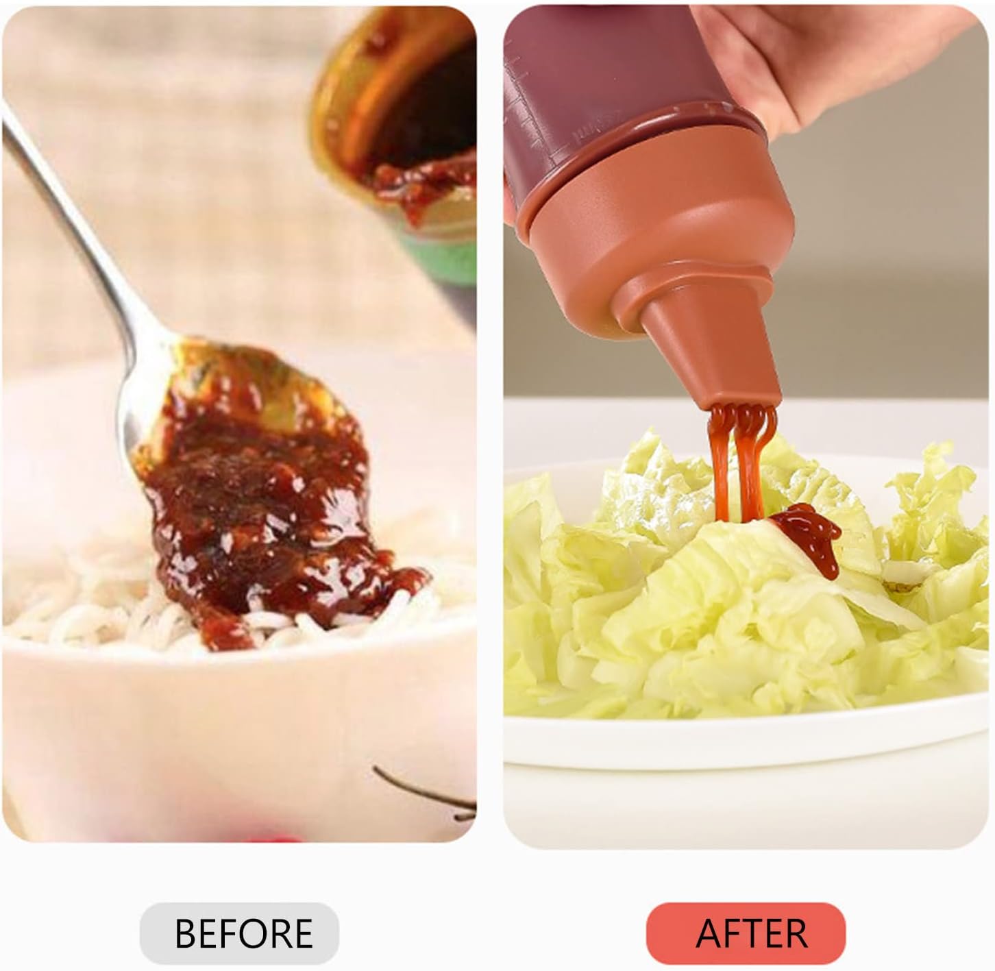 5-Hole Condiment Squeeze Bottle with Dust Cover