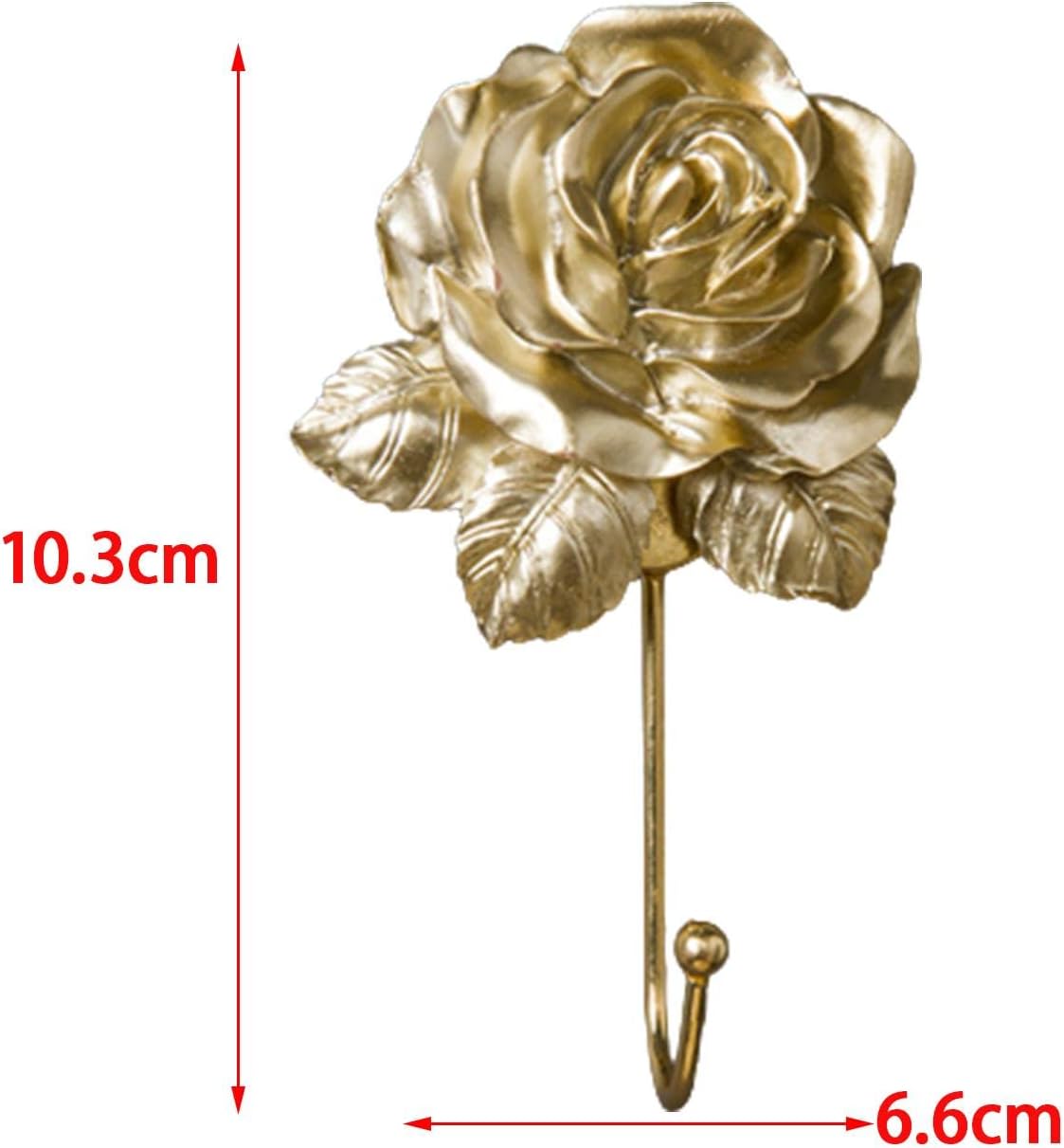 Rose Hook Key Holder for Bag and Coat Gold