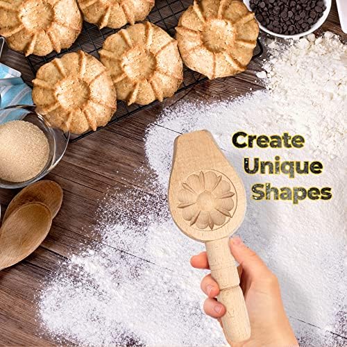 Wooden Cookie Molds for Baking and Pastry Making