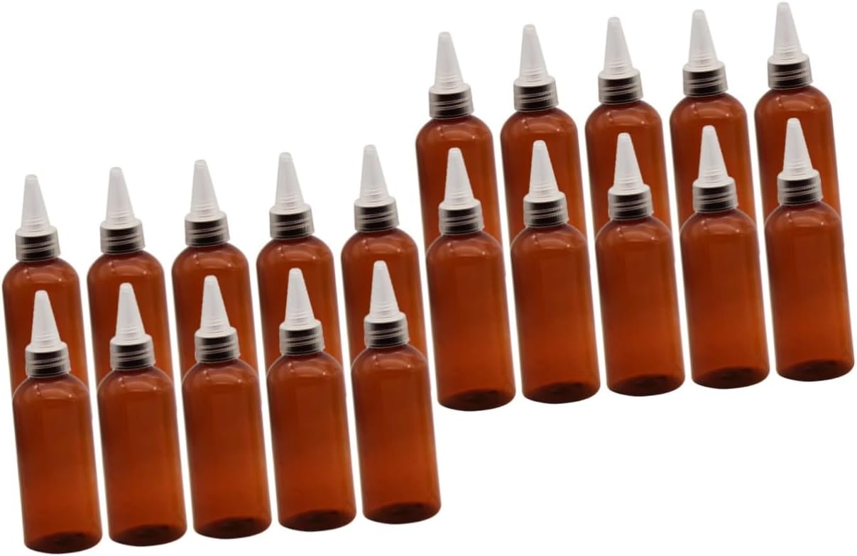 10pcs Reusable Condiment Squeeze Bottles with Spout Cap 1