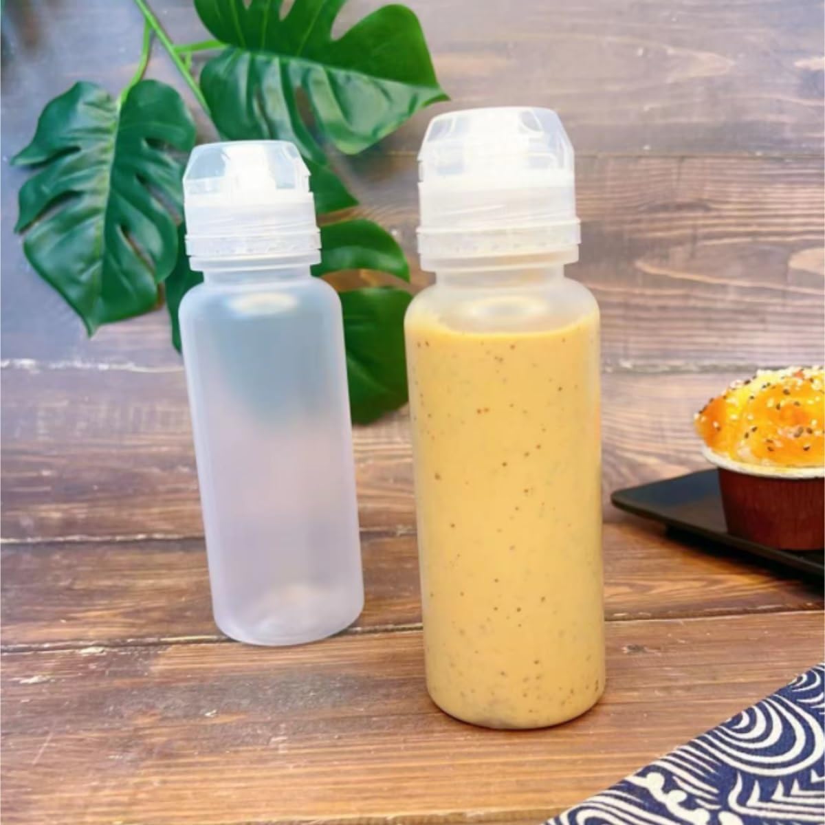 KLEYE Squeeze Bottle Set Of 5 For Sauces Condiments