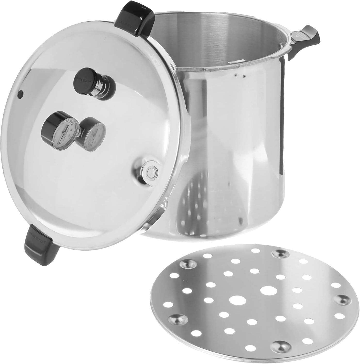 Presto 23-Quart Induction Compatible Pressure Canner Silver