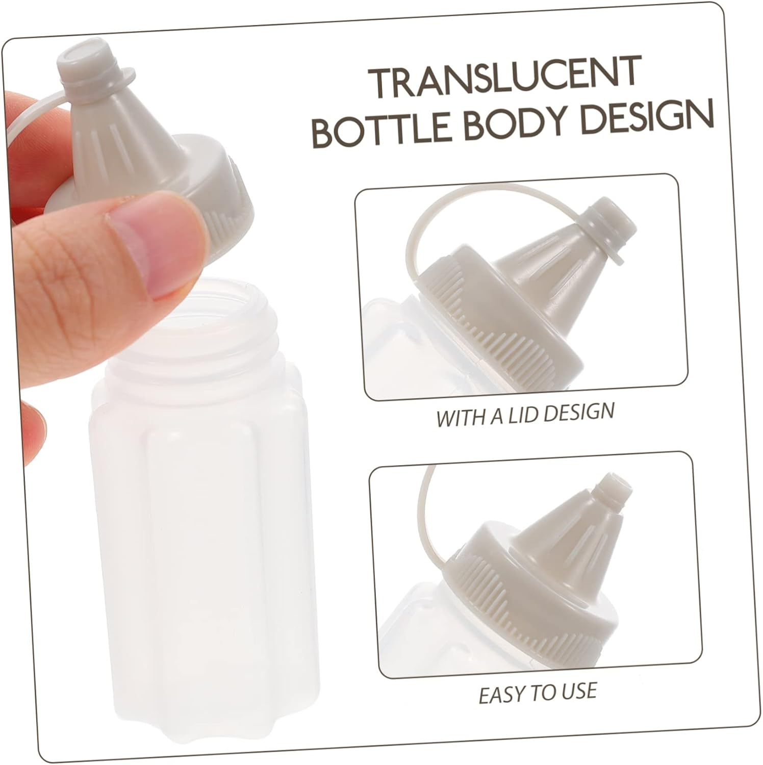 HOLIDYOYO Small Condiment Bottles for Lunch Box Set