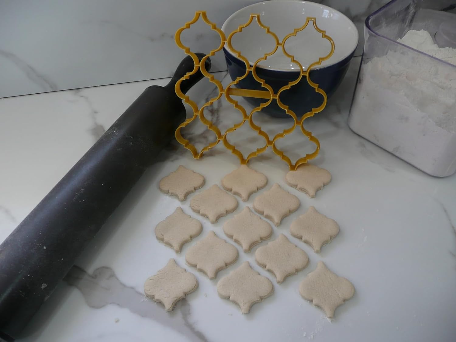 Arabesque Tile Cookie Cutters 225 Inch x 13 Made in USA