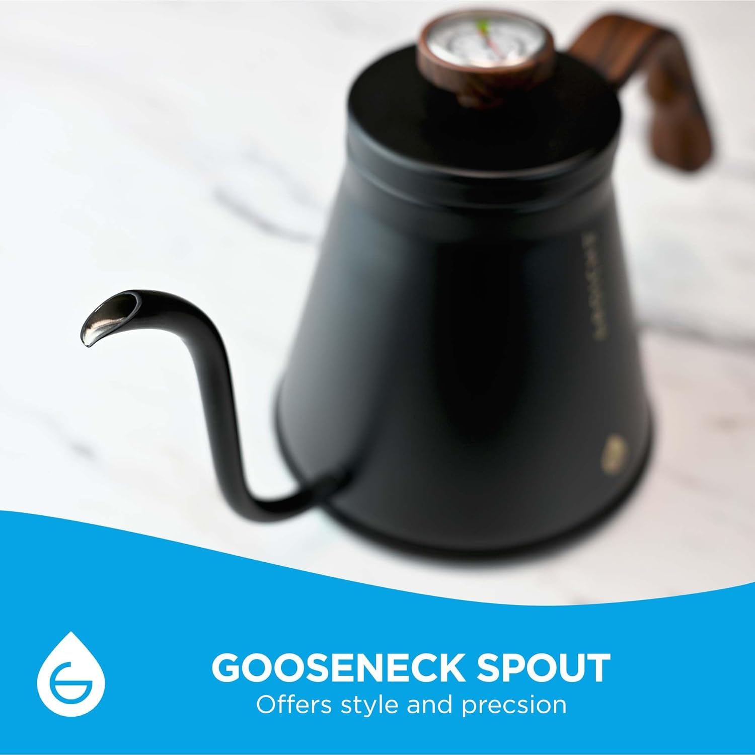 GROSCHE Marrakesh Gooseneck Kettle Stovetop - 34 fl oz