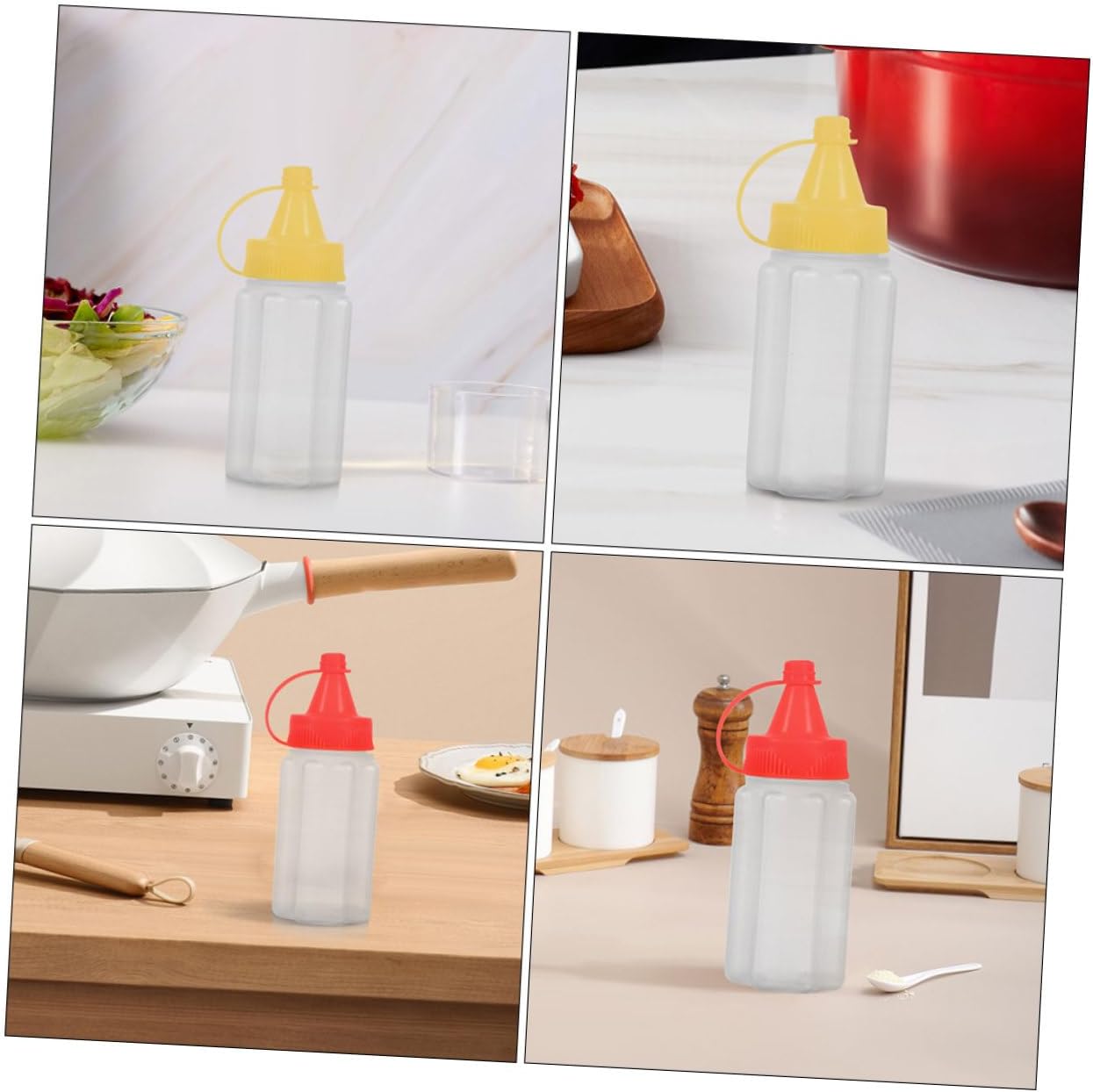 CIYODO Multipurpose Mini Condiment Bottles 8 Pcs Leak Proof for Kitchen Travel