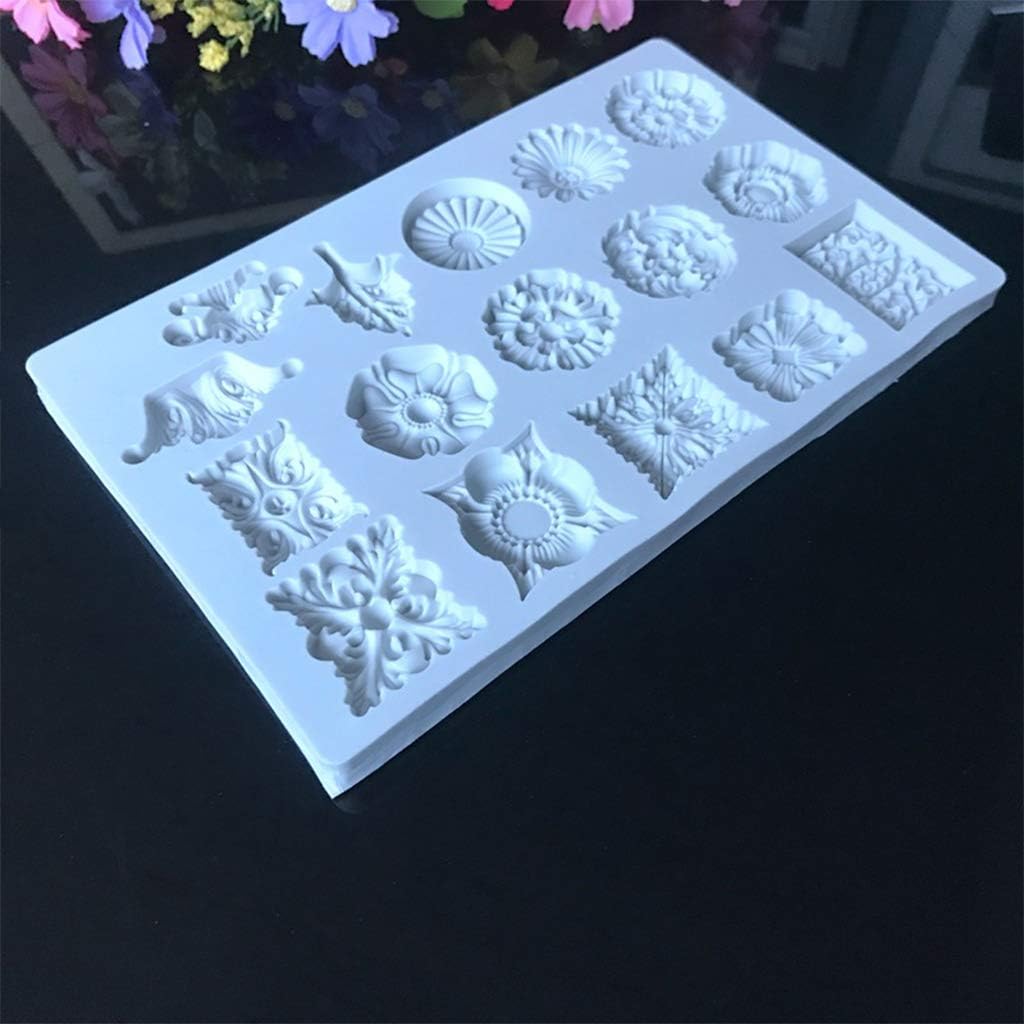 TNNOKL Sugarcraft Vintage Embossed Cookie Cutter Set