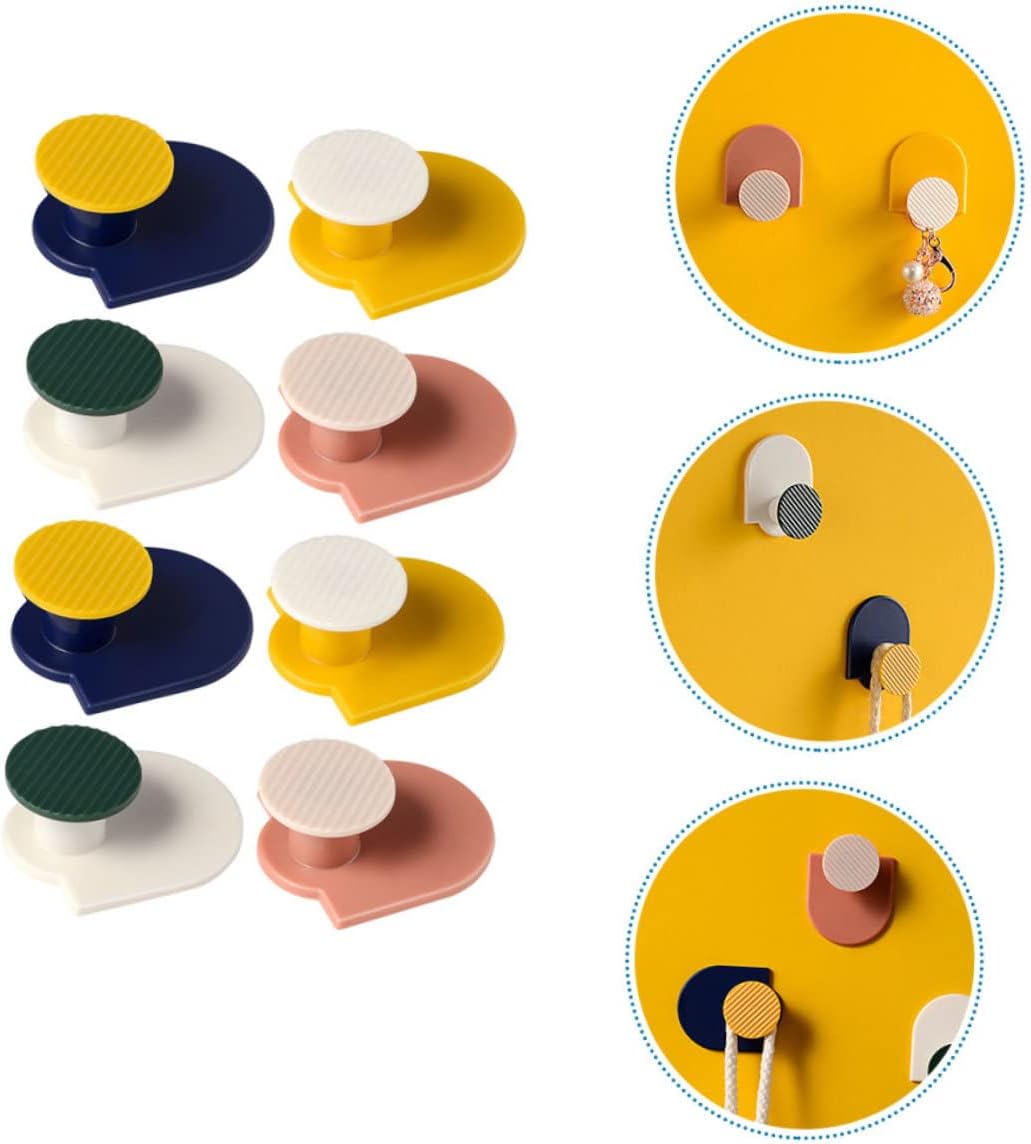 Cabilock 8 Piece Wall Mounted Sticky Hooks