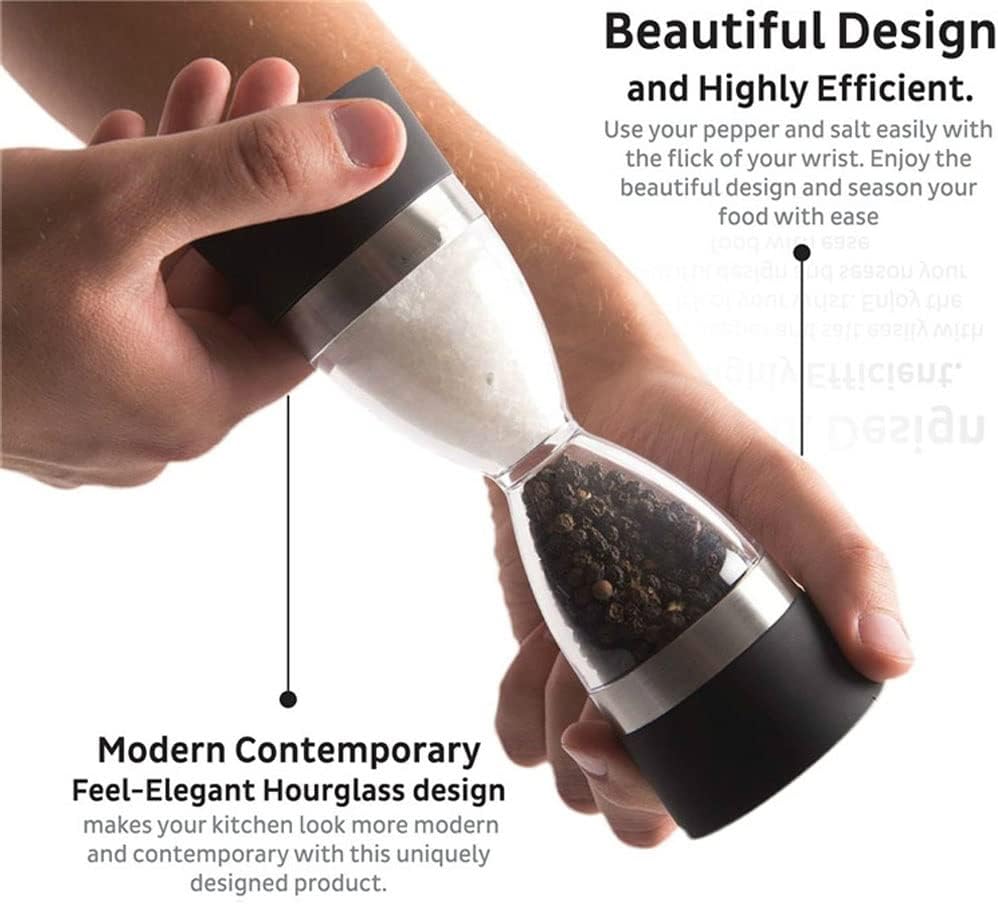 SAHKGYE 2 in 1 Salt Pepper Mill Grinder Set