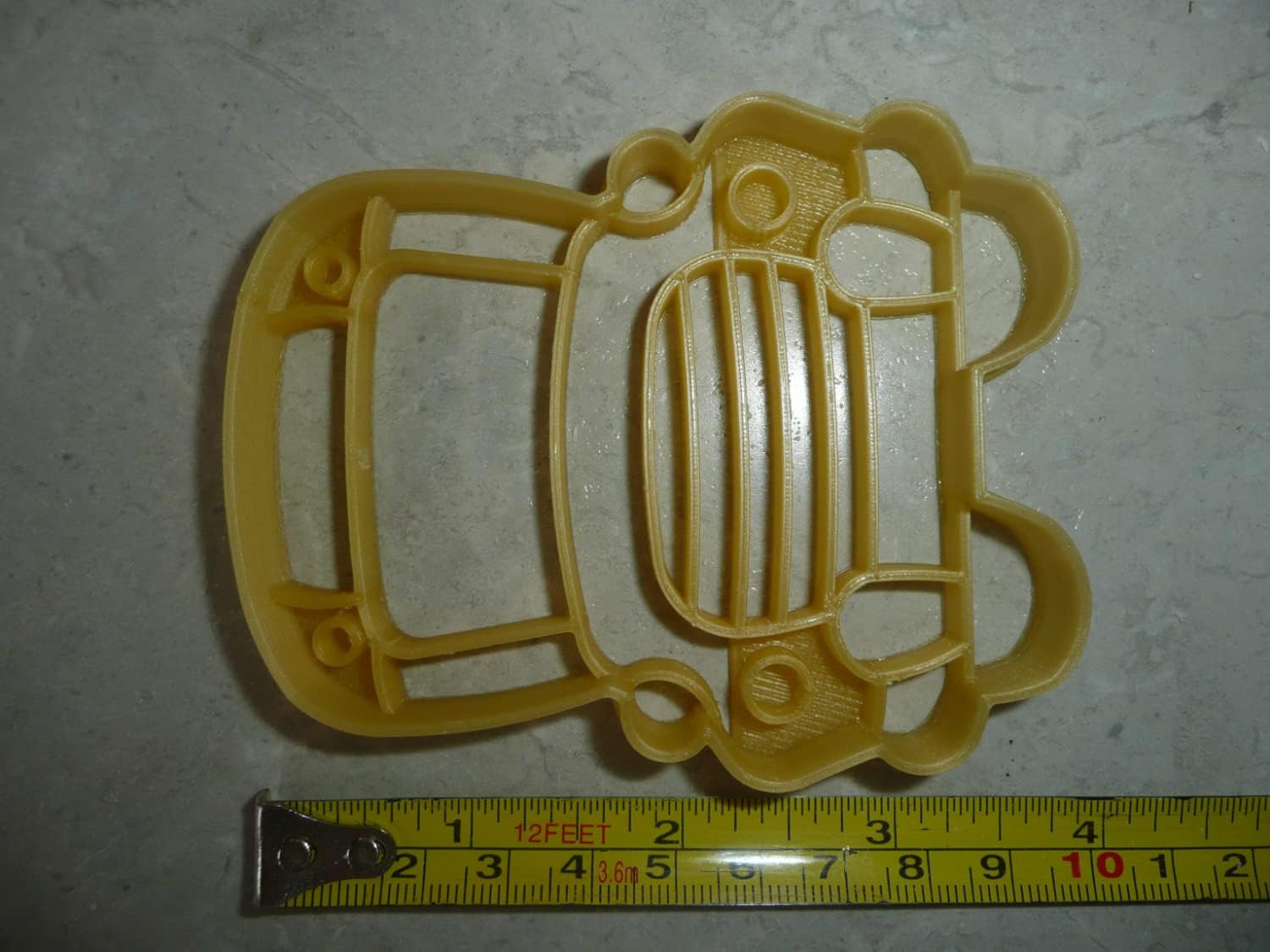 School Bus Cookie Cutter - Detailed Cartoon Design
