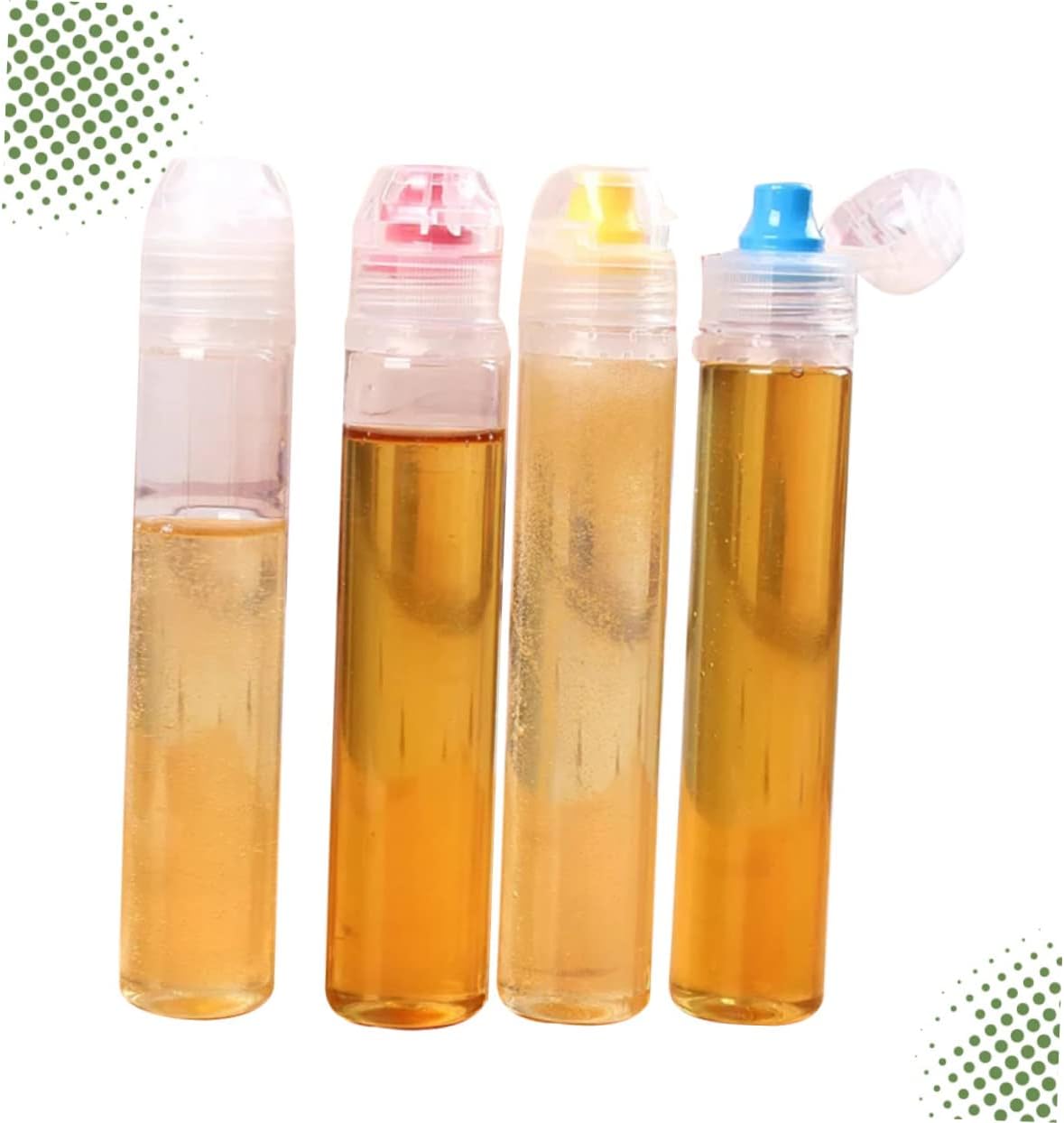 HOLIDYOYO 4PCS Storage Jars with Lids for Makeup and Food