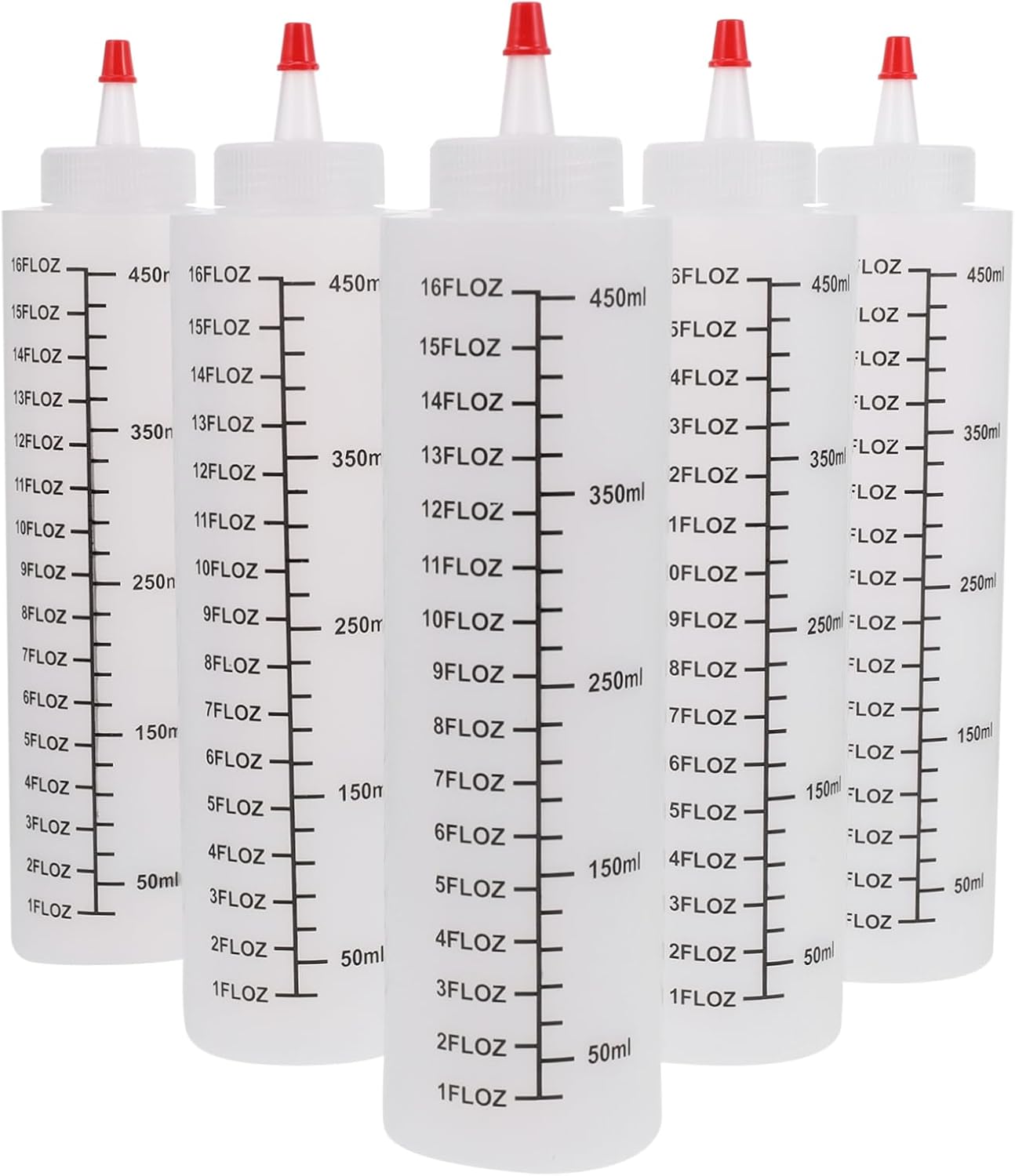 HOLIDYOYO 6-Piece Condiment Squeeze Bottles Set