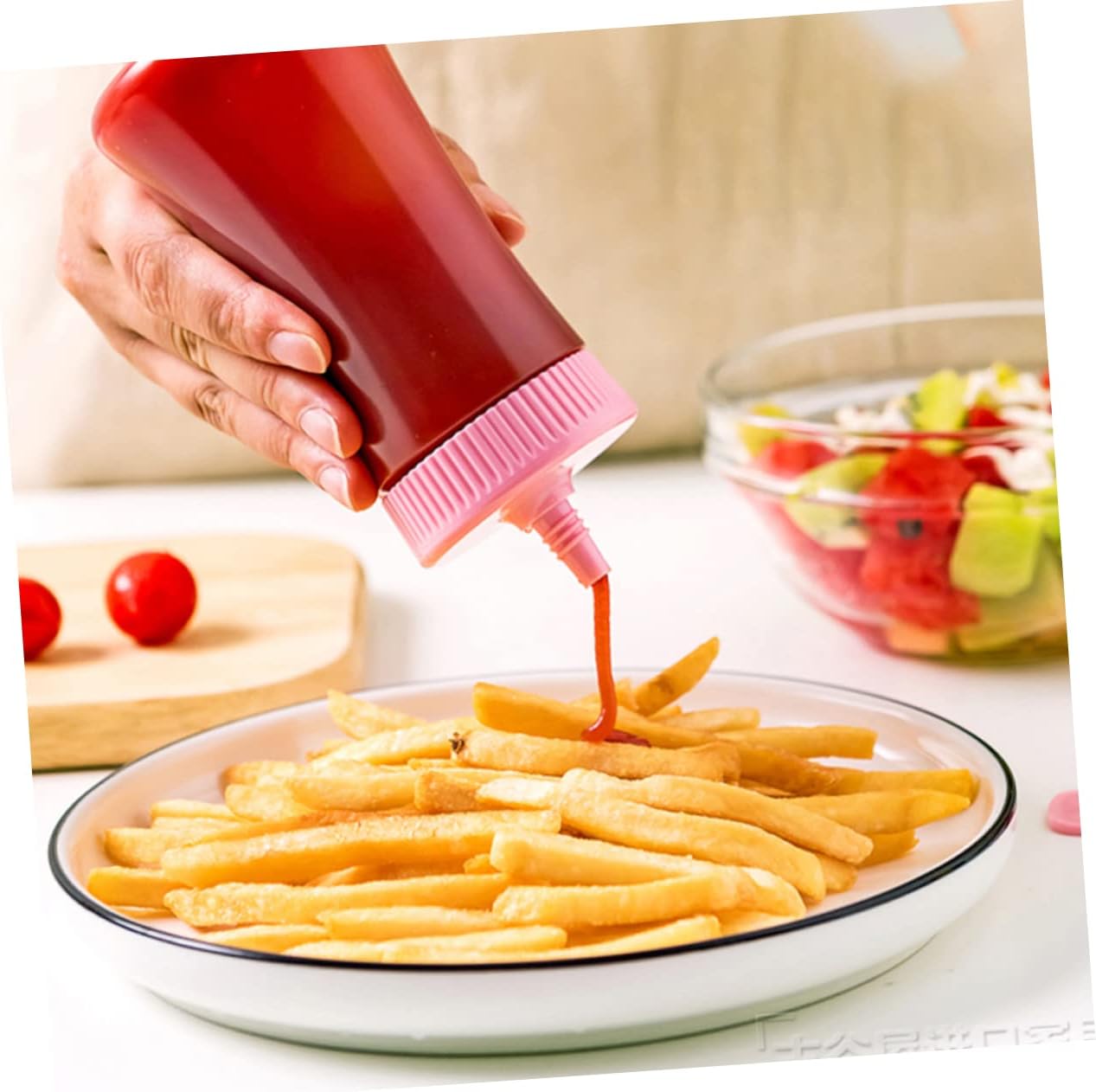 NAMOARLY Jam Squeeze Bottles for Ketchup Mustard Salad Dressings 1