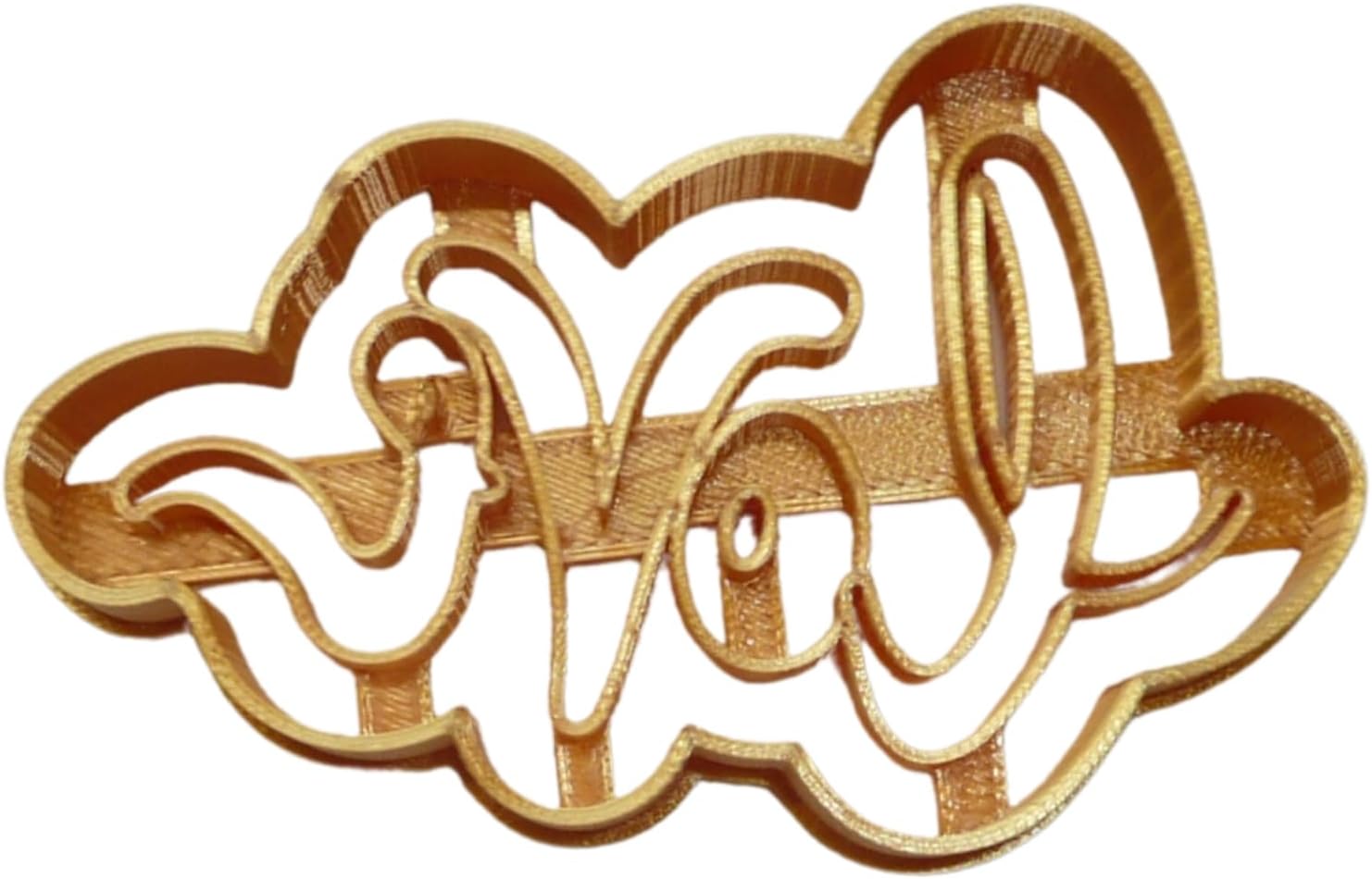 Love Word Cursive Letters Cookie Cutter Made in USA