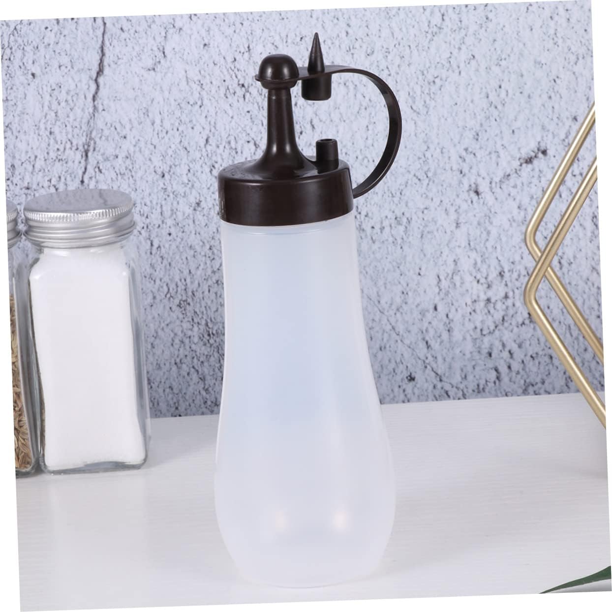 3PCS Salad Dressing Bottle Set - Cream Coffee Orange Tomato Sauce Squeeze Bottles