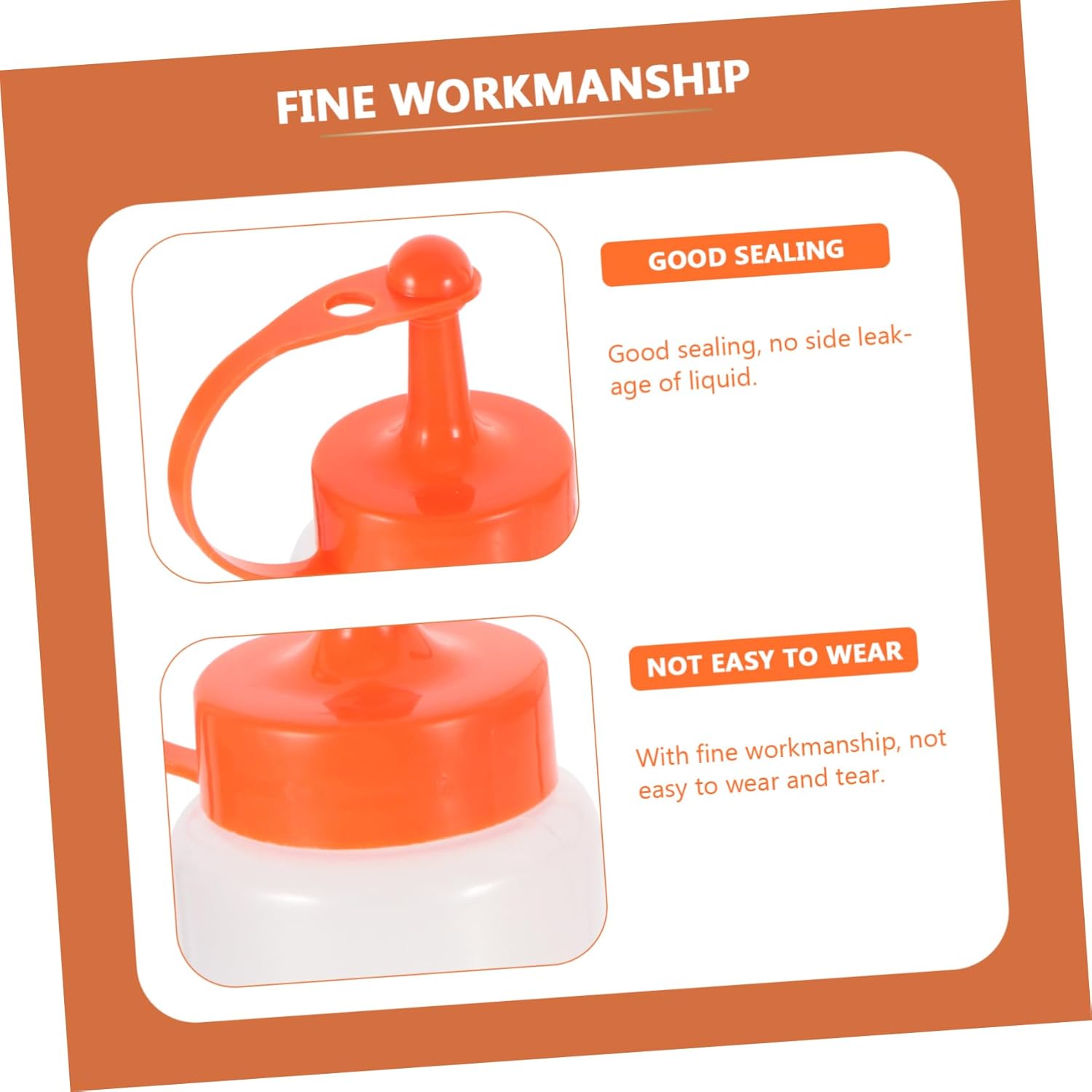 CIYODO Ergonomic Squeeze Ketchup Bottles 2 Pack 1