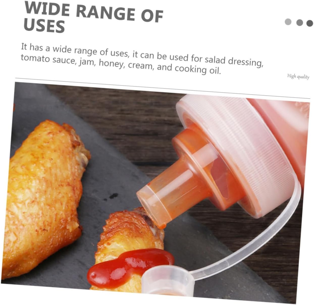 CIYODO Condiment Squeeze Bottles for Kitchen Picnic Use
