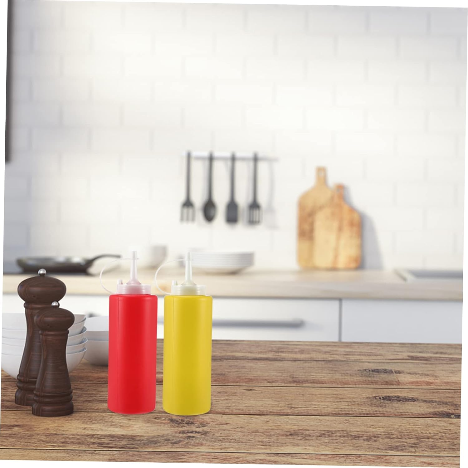 4Pcs Jam Squeeze Bottles 350ML Seasoning Containers 1