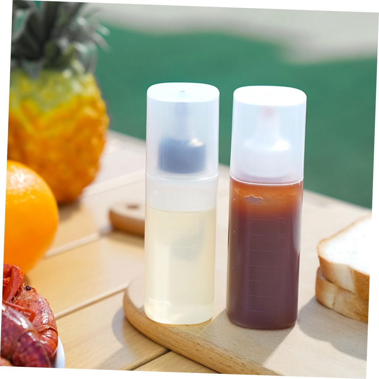 HOLIDYOYO Reusable Salad Dressing Bottle Set 4 Pack