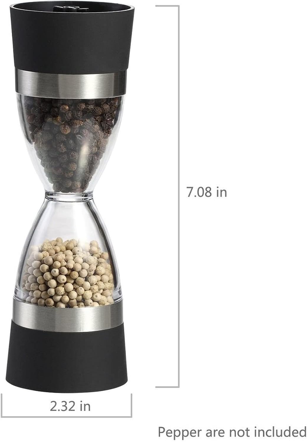 SAHKGYE 2 in 1 Salt Pepper Mill Grinder Set