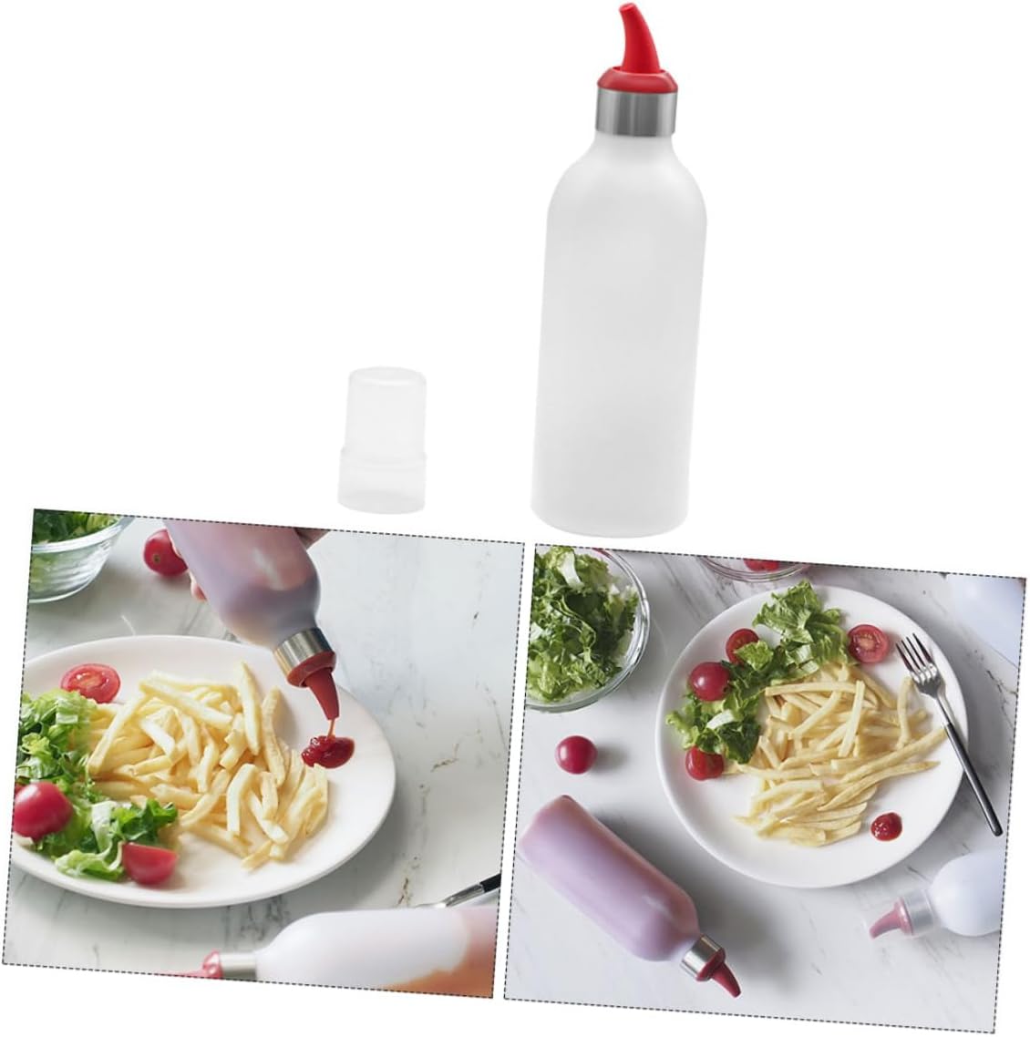 450ML Red Icing Squeeze Bottle for Kitchen