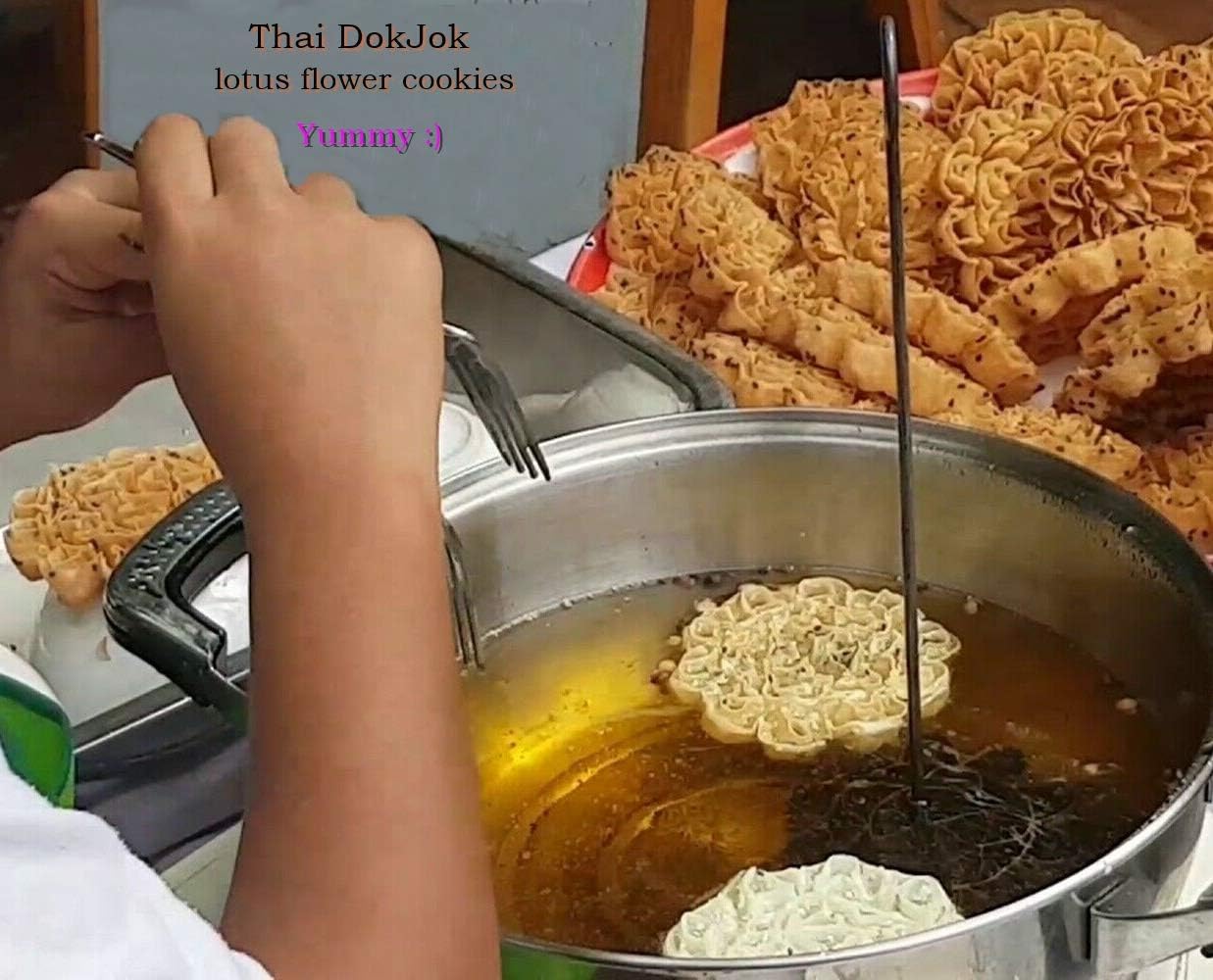 Cozinest Dok Jok Brass Mold for Thai Lotus Blossom Cookies