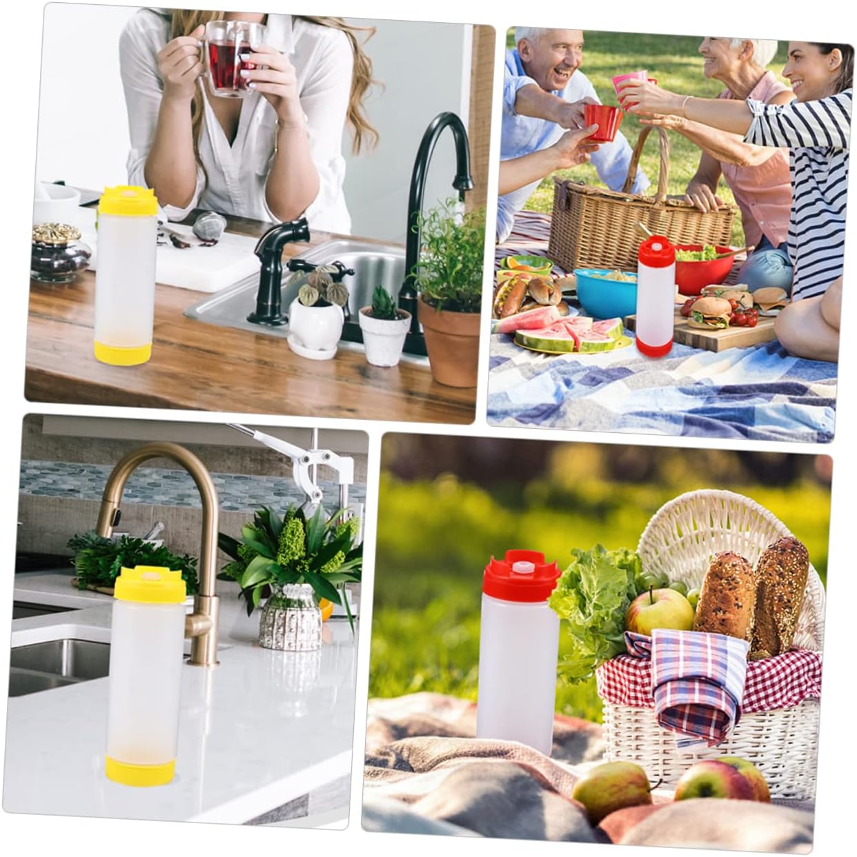 FELTECHELECTR Condiment Squeeze Bottles Set