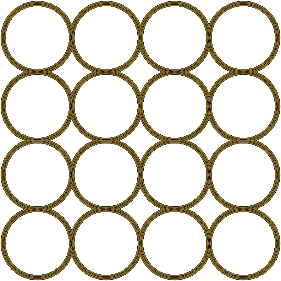 175 x 16 Circle Multi Cutter by Cookie Cutz