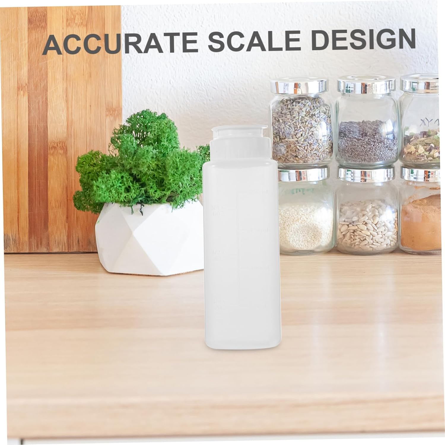 200ML Reusable Squeeze Oil Bottle with Scale