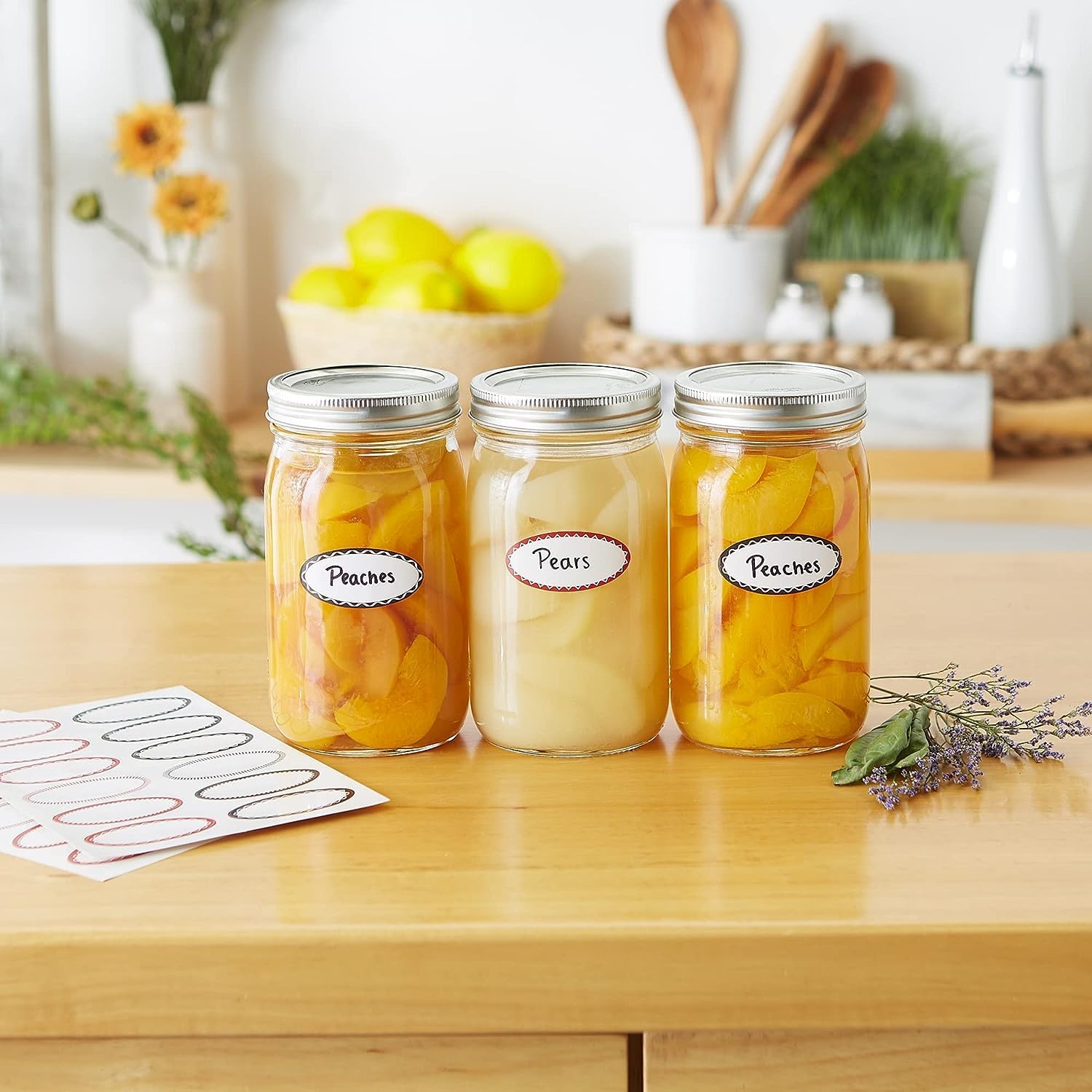 RSVP Oval Canning Jelly Jar Labels 48 Count 1
