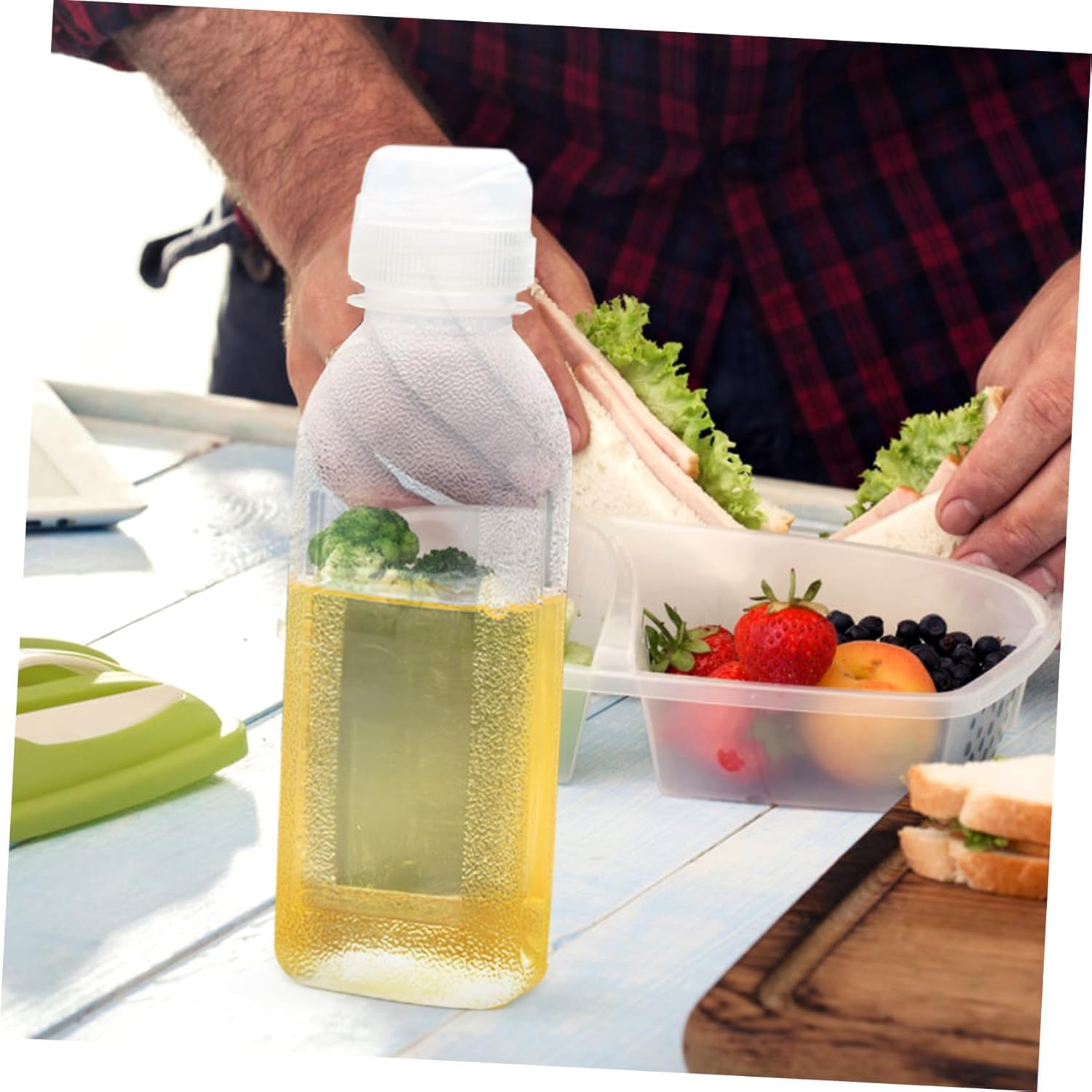FELTECHELECTR Sauce Dispenser 4 Pack 300ml Leak-Proof Squeeze Bottles