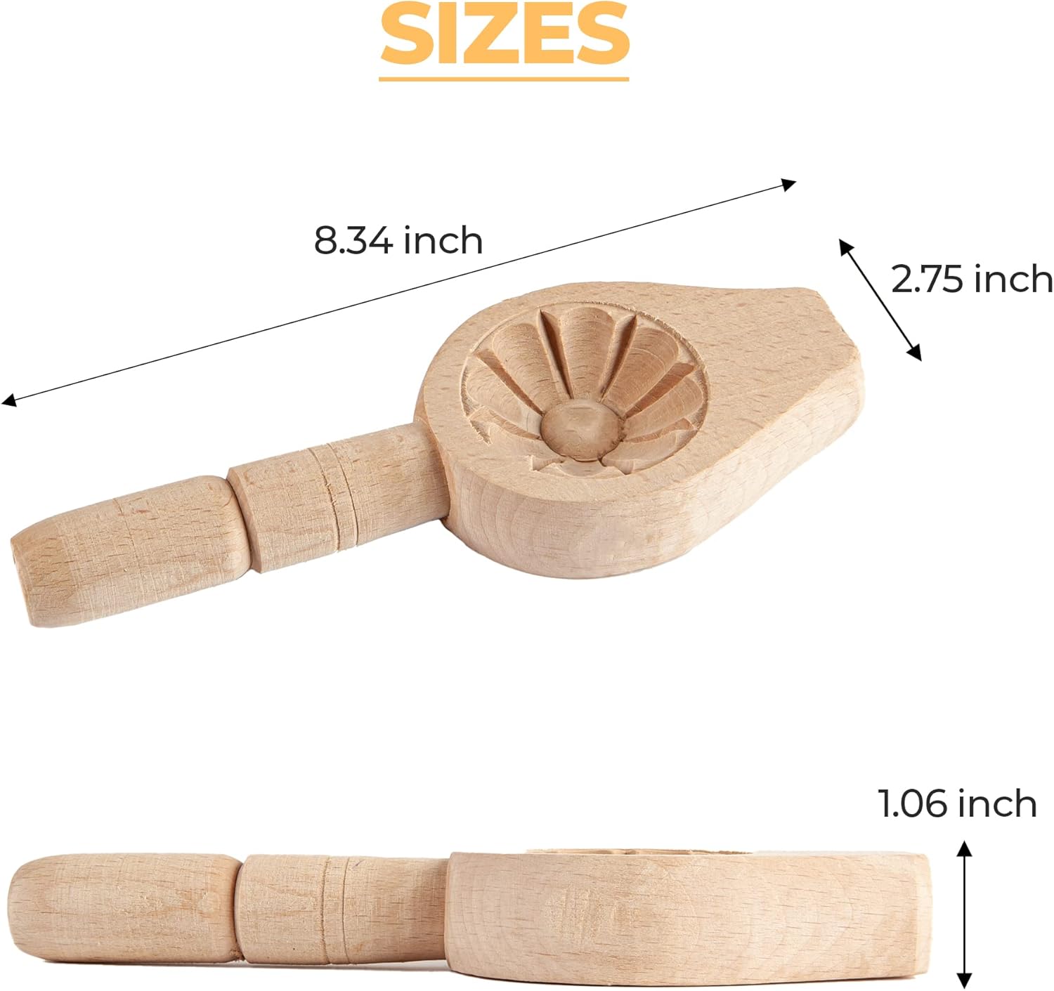 Wooden Cookie Molds for Baking and Pastry Making