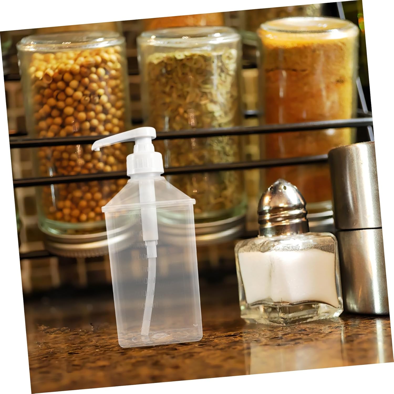 HOLIDYOYO 2pcs Clear Plastic Squeeze Bottles
