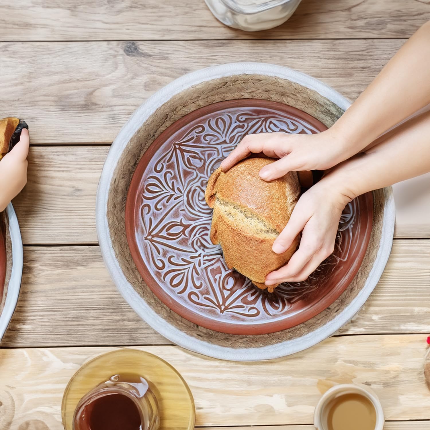 Ole Bazar Bread Warmer With Stone