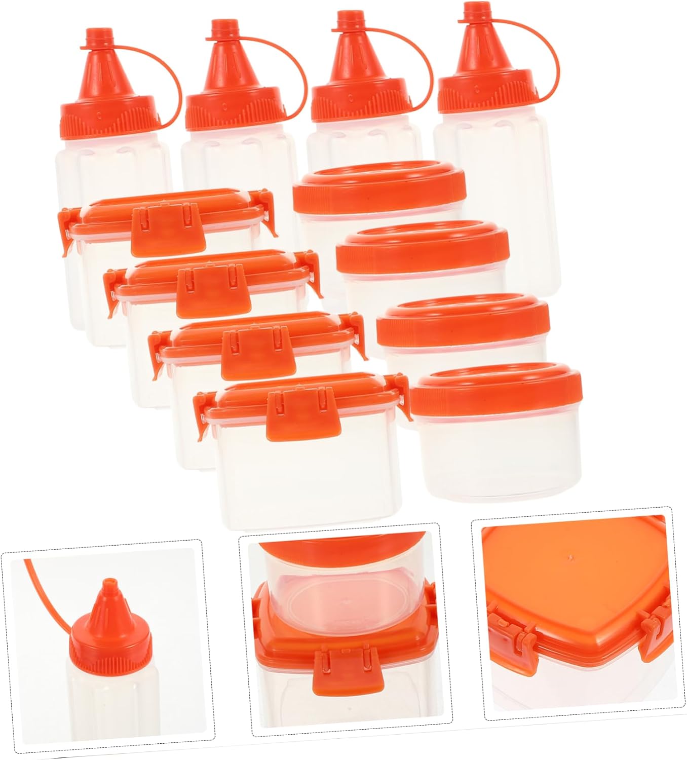 Cabilock Sauce Cup Portable Condiment Container Set