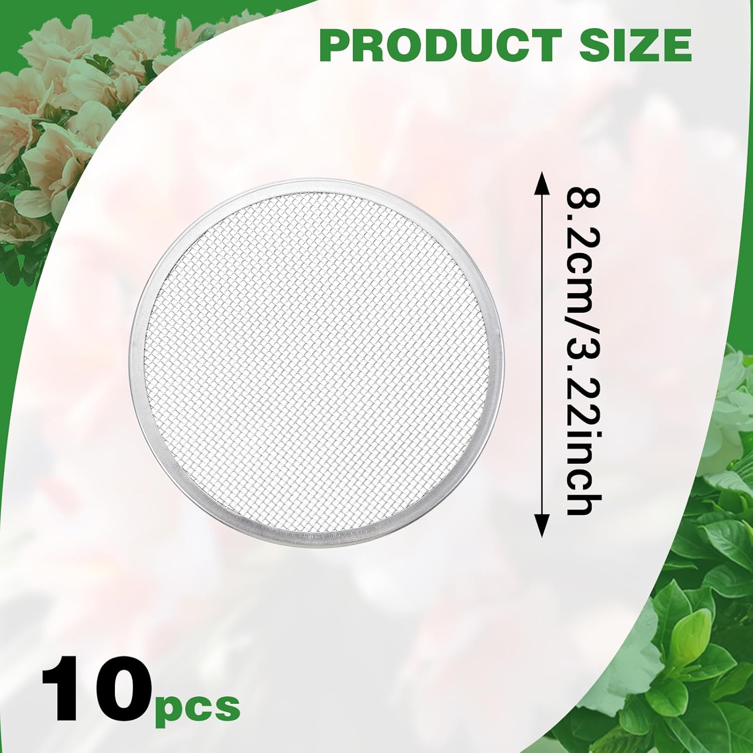 10 Pack Sprouting Lids for 82mm Mason Jars 1