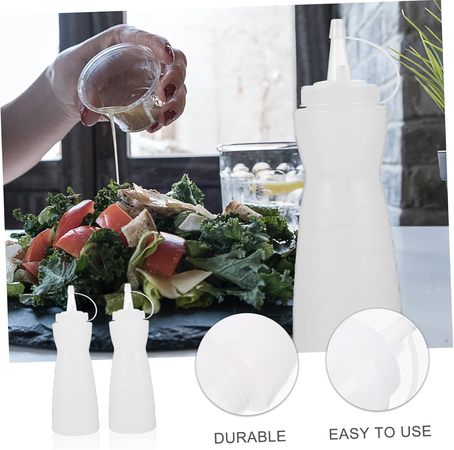 BIUDECO 2 Pack Ketchup Squeeze Bottles